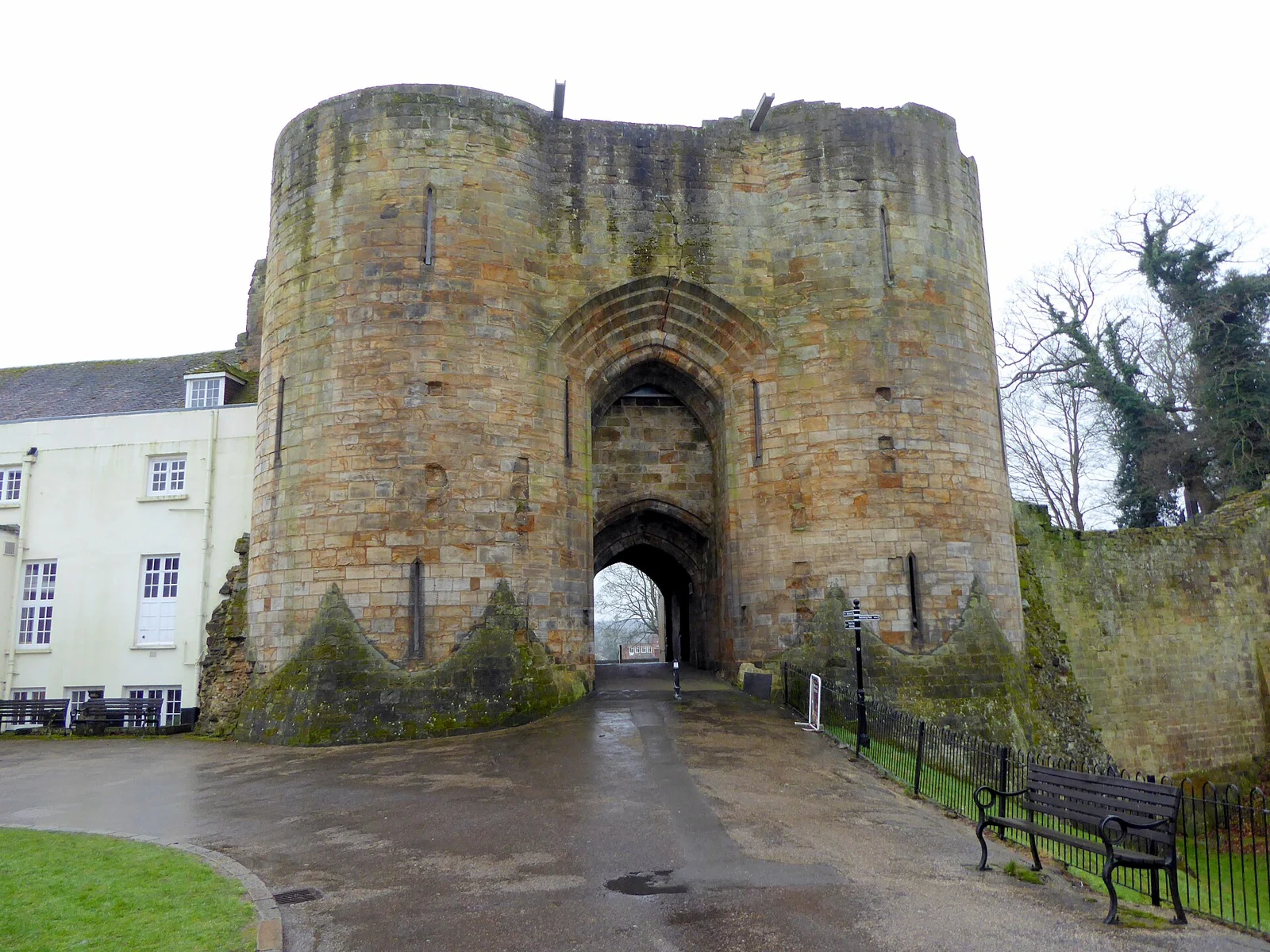 The historic gatehouse at Tonbridge Castle